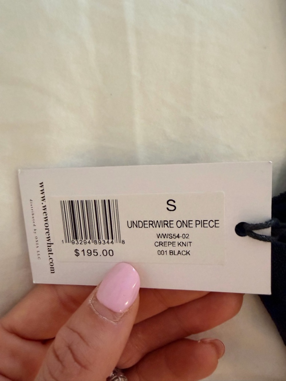 WeWoreWhat Black Underwire One-Piece - Picture 4 of 4